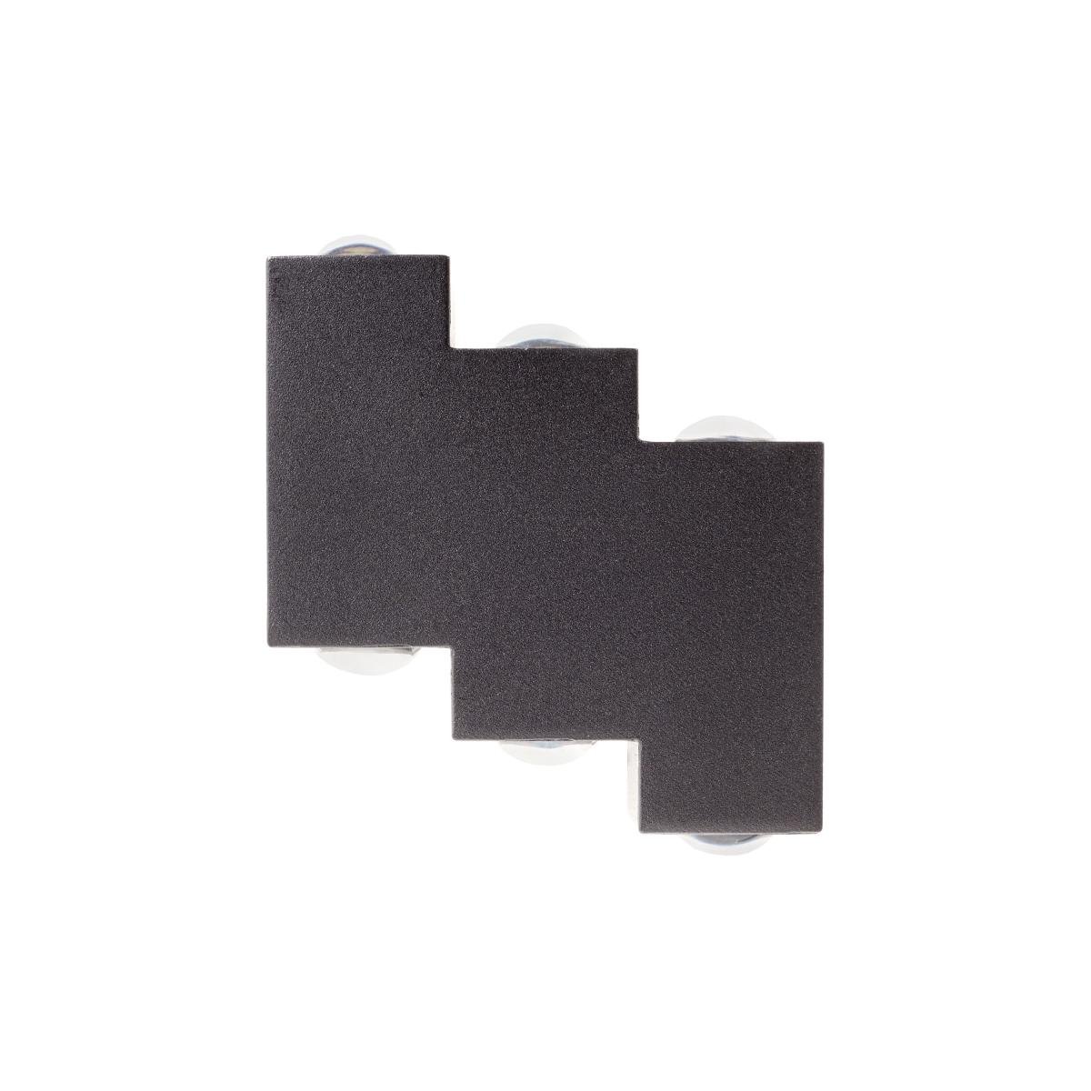 Подсветка ступеньки тройная Brille AL-620/6х1W WW Led IP54 BK Подсветка ступеньки тройная Brille AL-620/6х1W WW Led IP54 BK