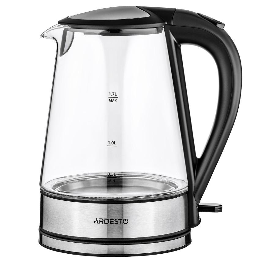 Электрочайник стеклянный с подсветкой корпуса 1,7 л
