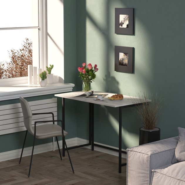 Обеденный стол трансформер Knap Knap Дуб крафт Белый (S201001011) - фото 3