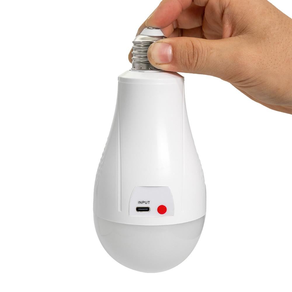 Лампочка аварійна HP-5-32 на акумуляторах для патрона з гачком E27 (7297) - фото 6