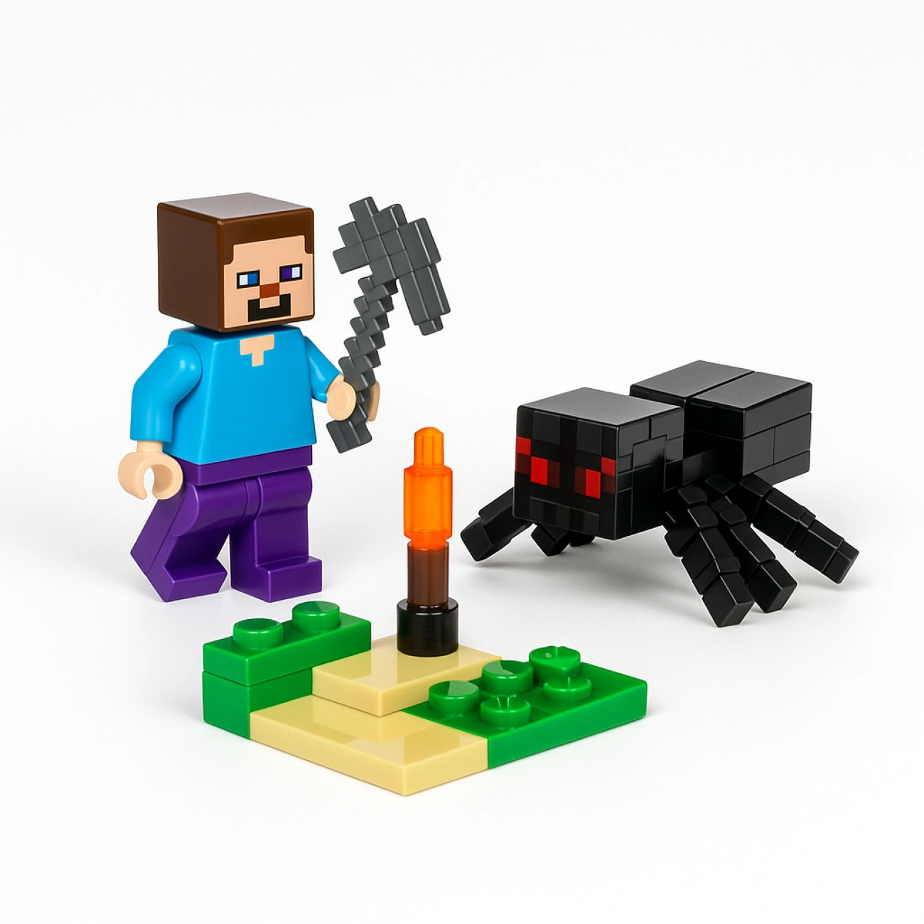Конструктор серии Minecraft Паук против героя 40 эл. (29332439)