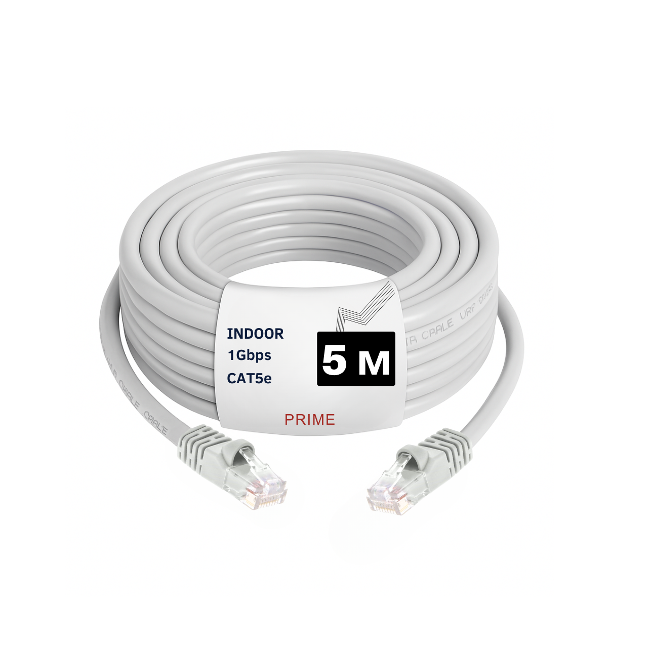 Патч-корд PRIME 1000 Мбит/с Ethernet 5 м Серый (88166m)