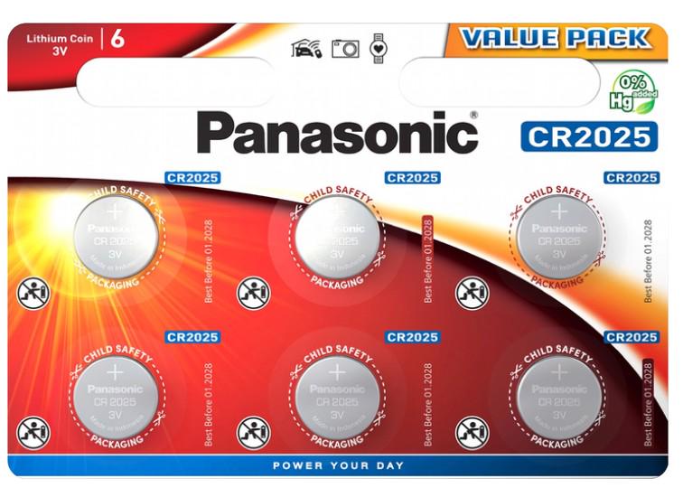 Батарейки Panasonic литиевые CR2025