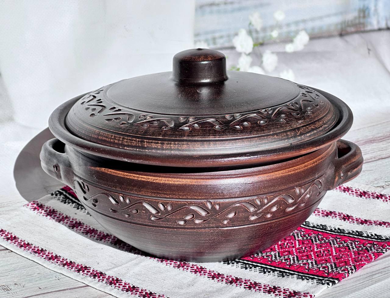 Супник глиняный для запекания 4 л