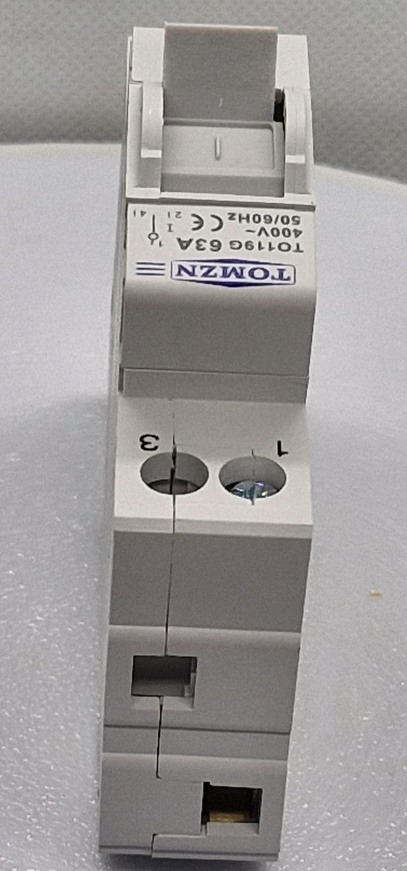 Перемикач введення резерву трипозиційний для генератора/інвертора TOMZN 63 A 1 полюс (TO119G1P-63A) - фото 9 Перемикач введення резерву трипозиційний для генератора/інвертора TOMZN 63 A 1 полюс (TO119G1P-63A) - фото 9