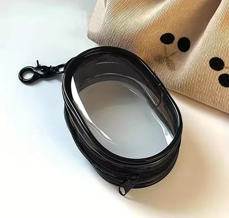 Органайзер для зберігання аксесуарів та гаджетів з карабіном для фіксації 11х7х4 см Чорний