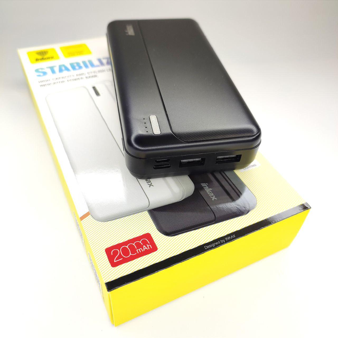 Повербанк Inkax PB-02A 20000 mAh 2,1 A 2 виходы (1120) - фото 3