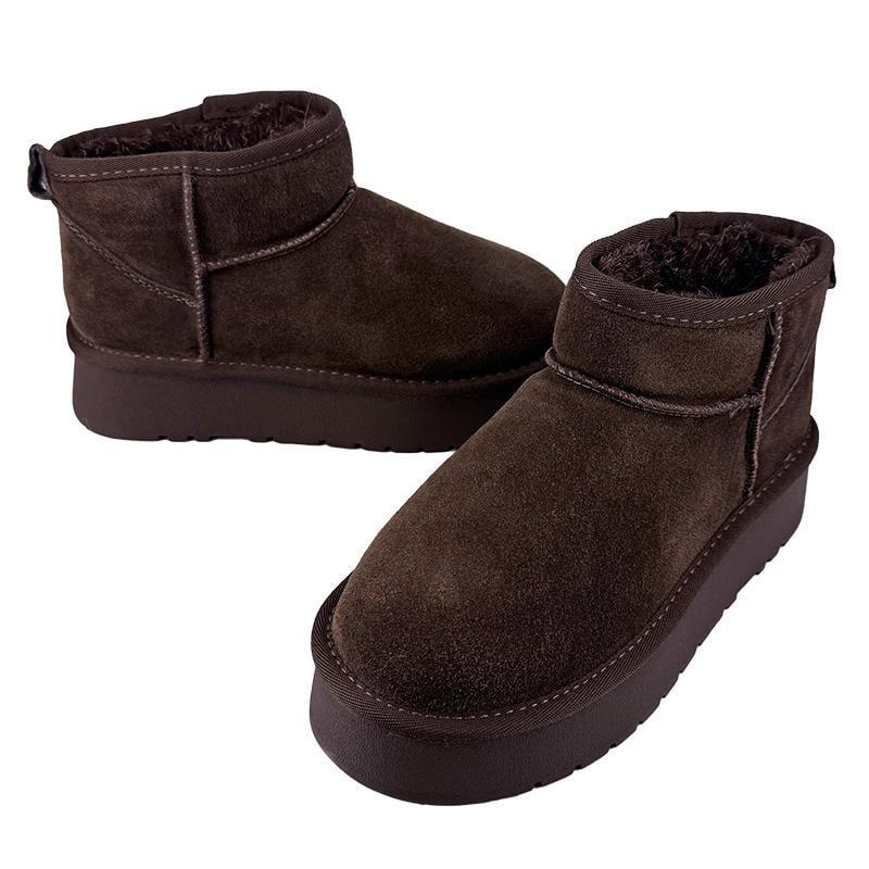 Угги женские замшевые на платформе 205-7 p. 36 23 см Коричневый - фото 2 Угги женские замшевые на платформе 205-7 p. 36 23 см Коричневый - фото 2