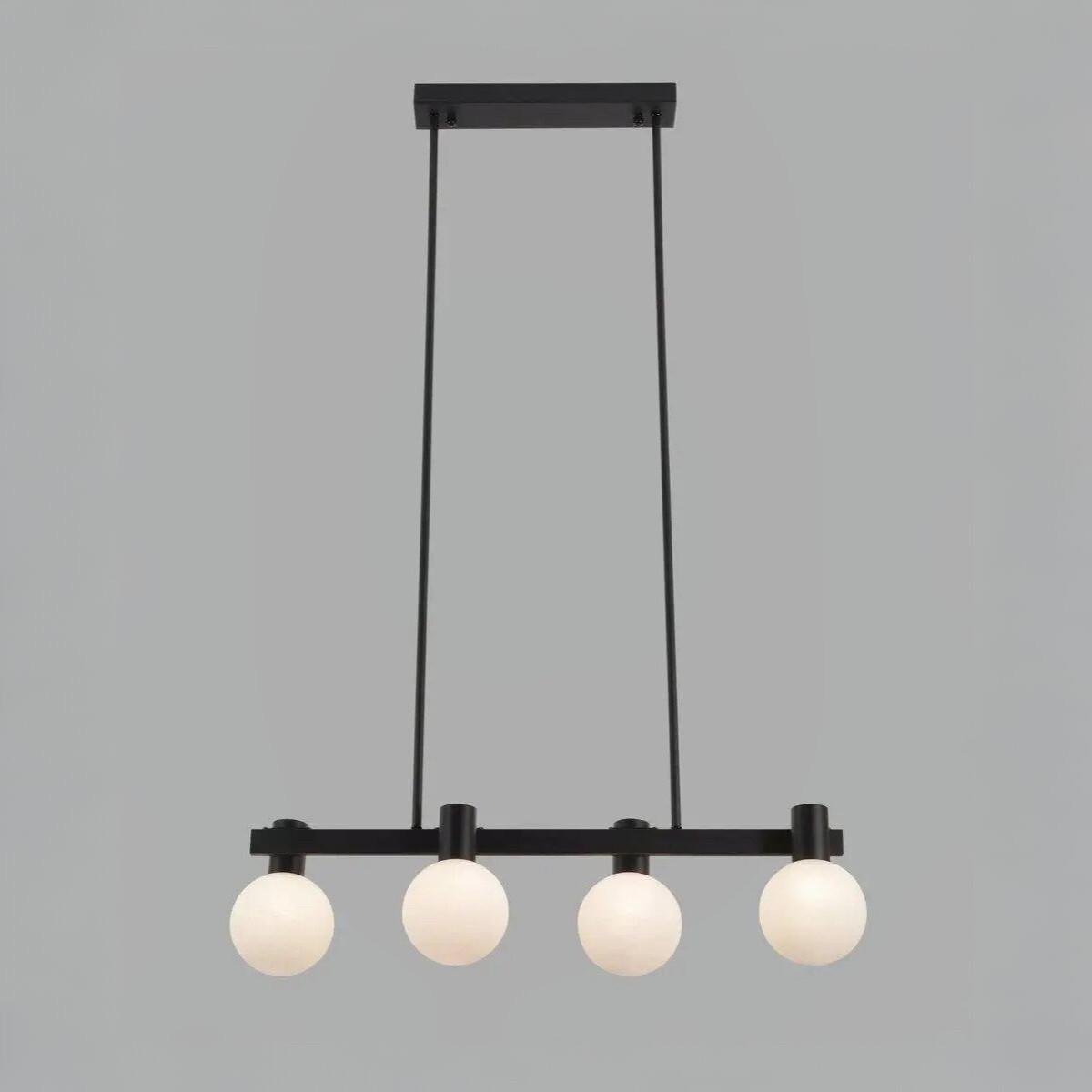 Люстра Valeso с металлическим каркасом под четыре Е14 Черный (BC84006-4 BK)