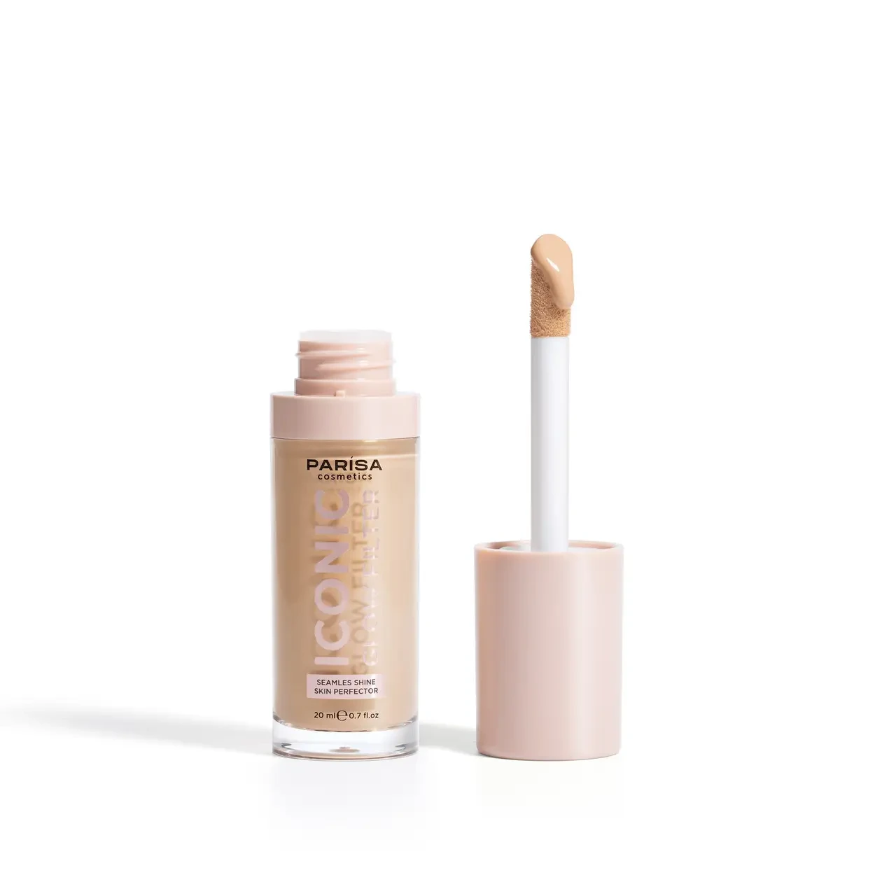 Тональная основа-флюид с эффектом сияния PARISA COSMETICS Iconic Glow Filter GFP2406 тон 604 Warm ivory - фото 2 Тональная основа-флюид с эффектом сияния PARISA COSMETICS Iconic Glow Filter GFP2406 тон 604 Warm ivory - фото 2