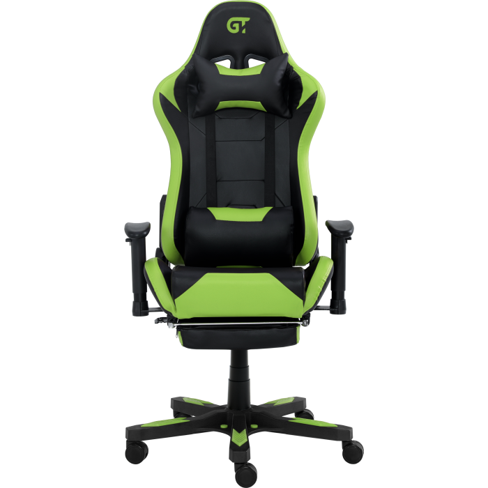Кресло геймерское GT Racer X-2535-F Black/Green Кресло геймерское GT Racer X-2535-F Black/Green