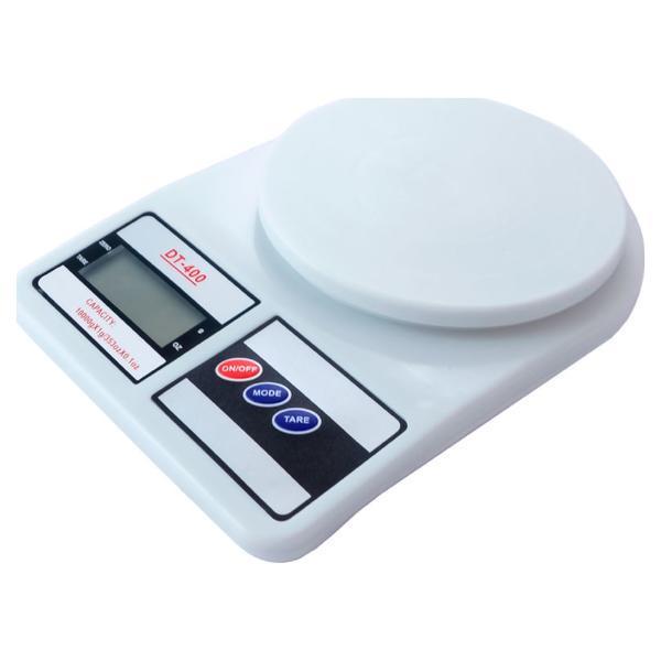 Весы кухонные D&T DT-400 электронные до 10 кг White