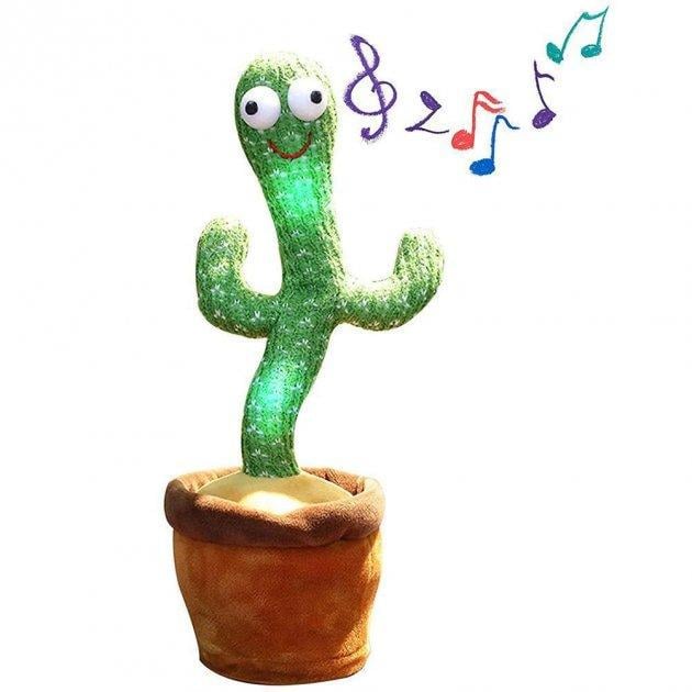 Танцюючий кактус Dancing Cactus TikTok співаючий 120 пісень з підсвіткою (194370) - фото 3 Танцюючий кактус Dancing Cactus TikTok співаючий 120 пісень з підсвіткою (194370) - фото 3
