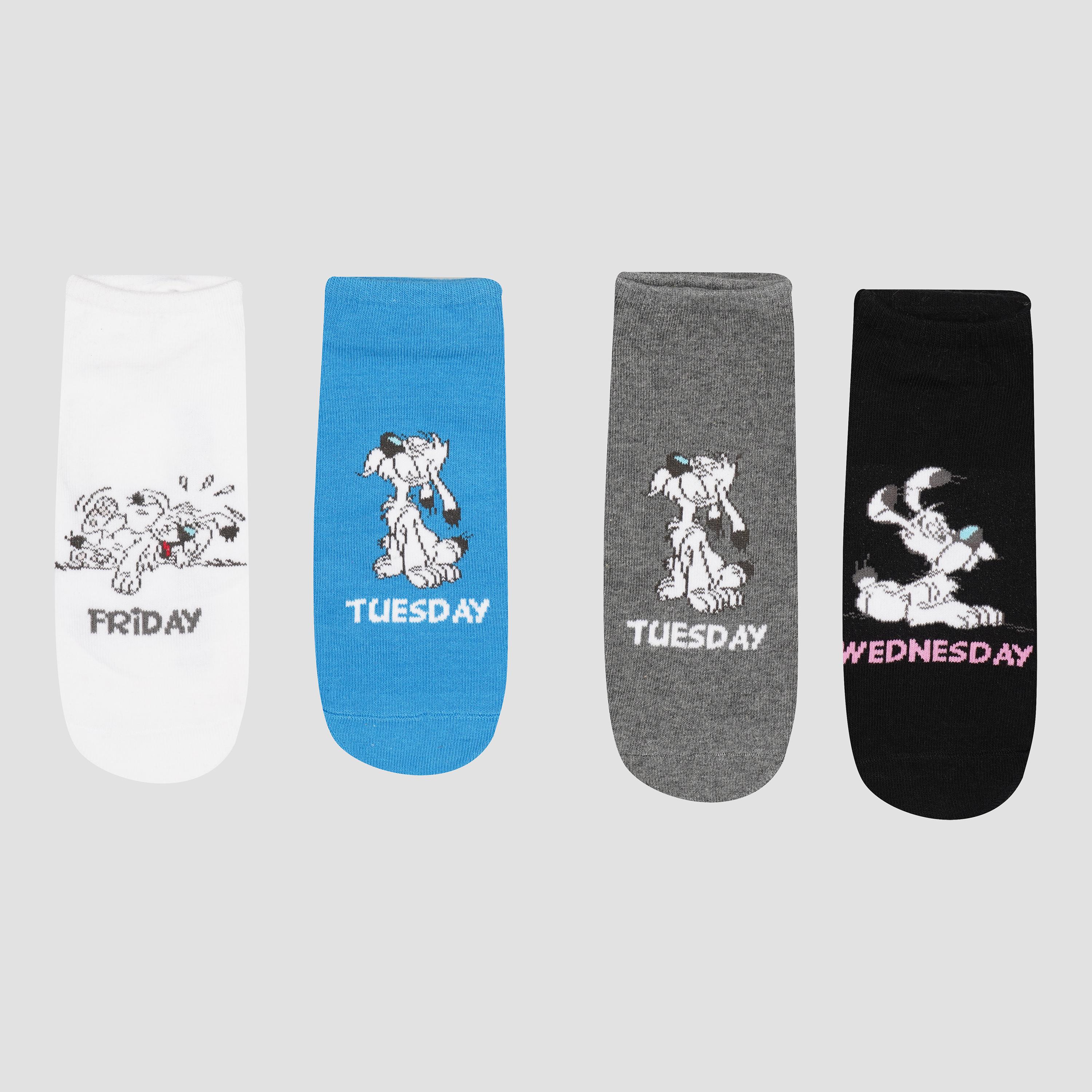 Шкарпетки C&A 4 пари р. 35-38 Білий/Чорний/Синій/Сірий (22401201)