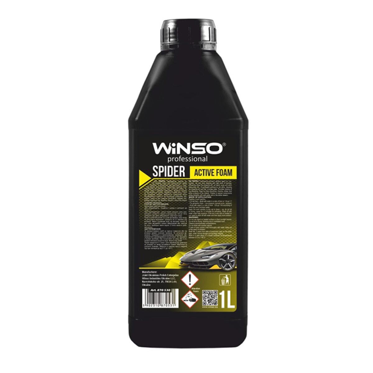 Пена активная Winso Spider Active Foam для бесконтактной мойки концентрат 1:12-1:10 для пенокомлекта 1 л (6812)