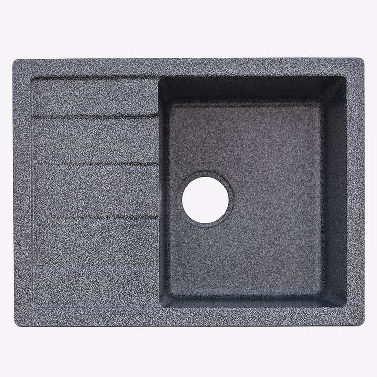 Мойка кухонная Platinum Lotos 6550 Графит (353259)