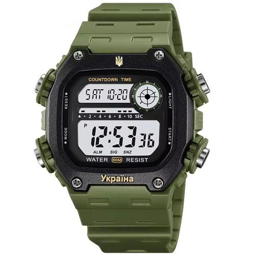 Наручний годинник Skmei Ukraine 62122126AG Army Green (2280745233)