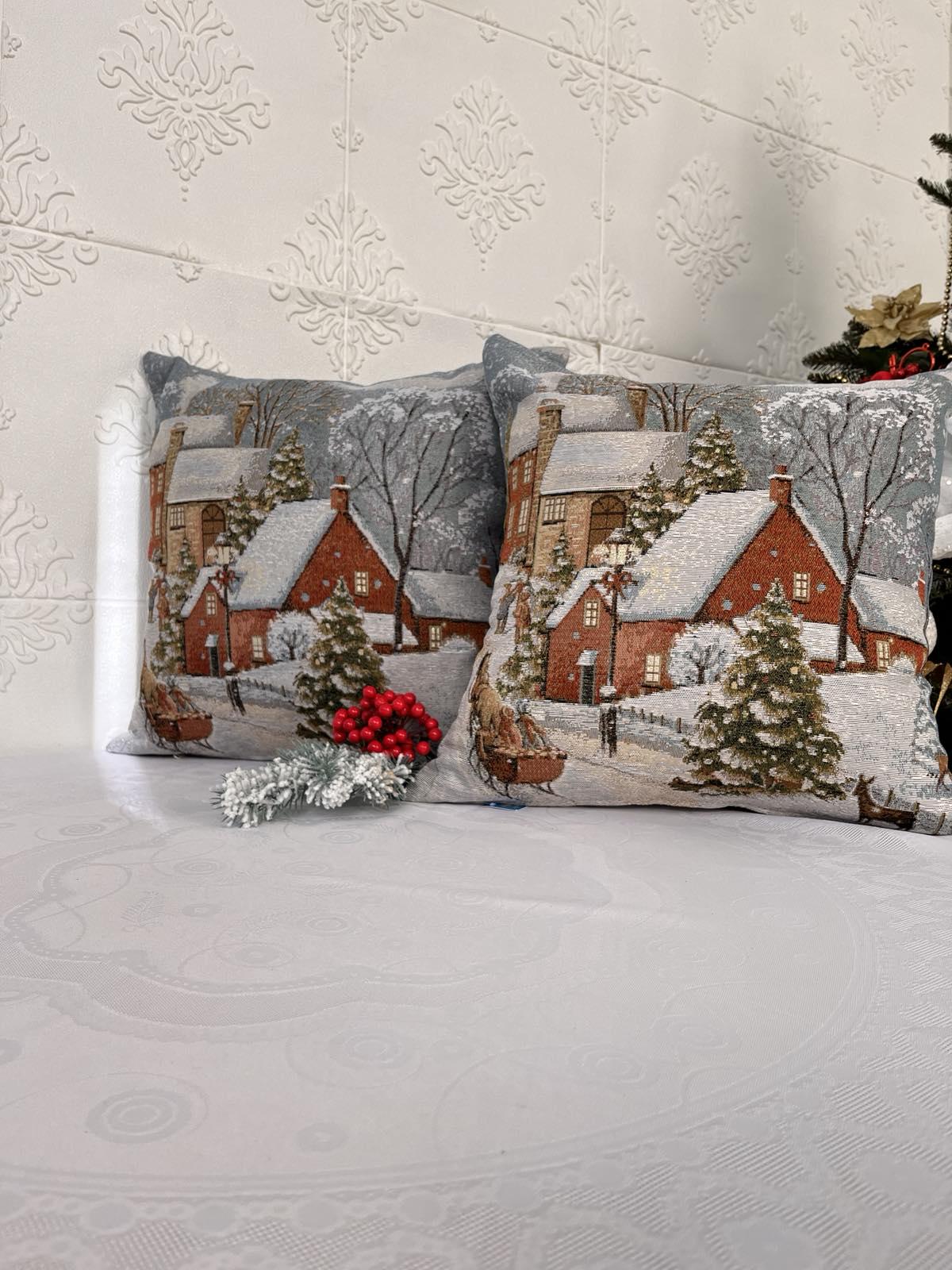 Наволочки новогодние YT-10 45х45 см 2 шт. (CN29011) Наволочки новогодние YT-10 45х45 см 2 шт. (CN29011)