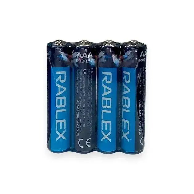 Батарейки Rablex R03/AAA Super Heavy Duty 1,5В 4 шт. (4819840000486)