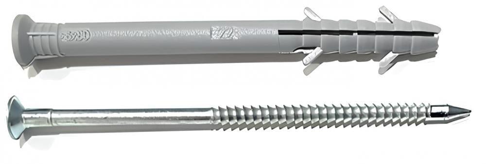 Дюбель швидкого монтажу ПЛАСТМАКС Fissaggio без комірця 8х60 мм 100 шт. (F1 860)