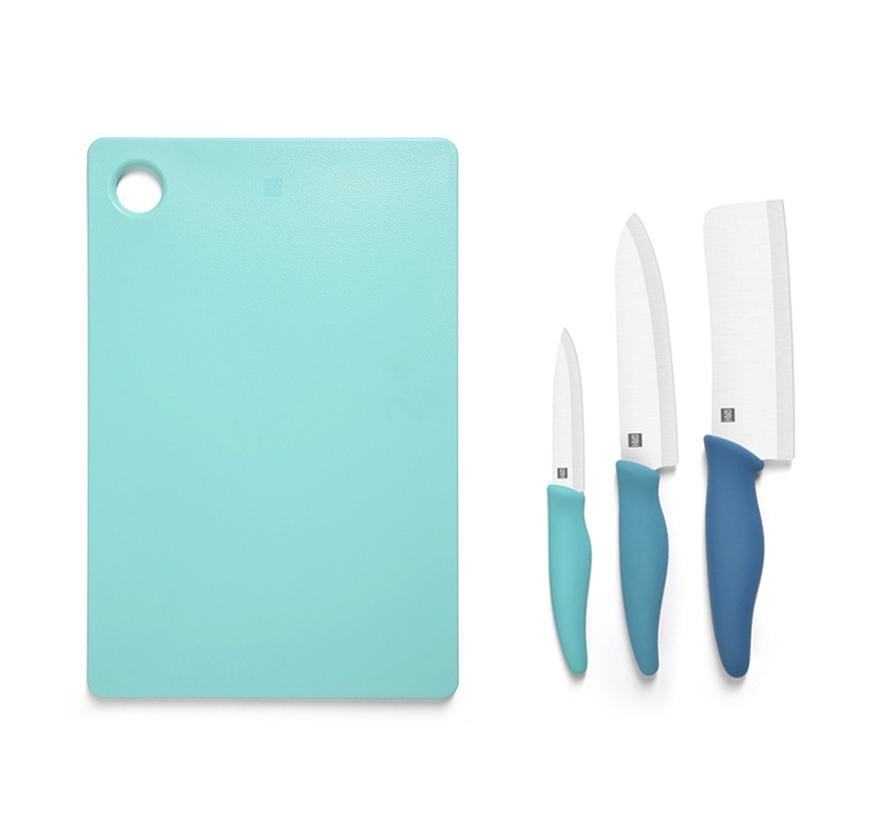 Набір ножів з дошкою HuoHou Hot Ceramic Knife Chopping Board Set (HU0020)