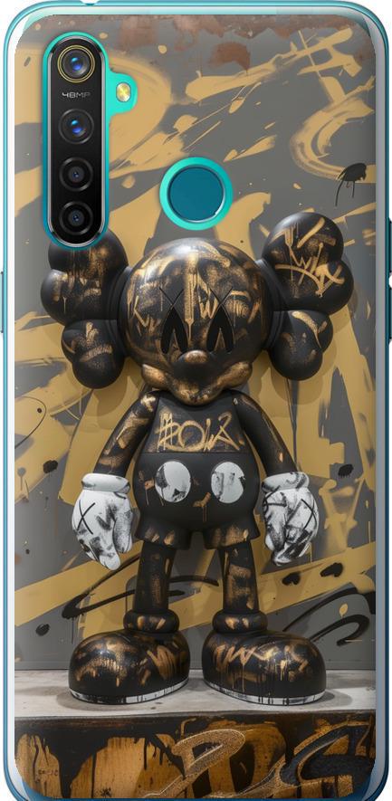 Чехол на Realme 5 Pro Bronze kaws (6097u-1861-42517)