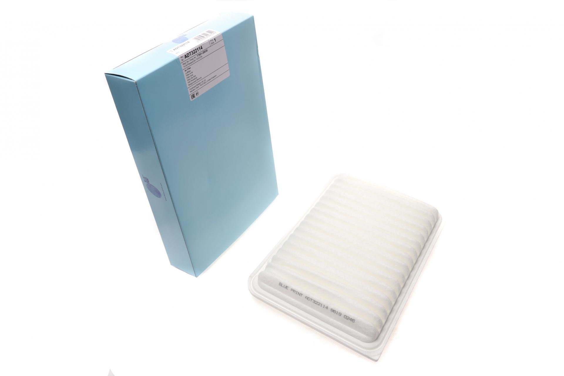 Фильтр воздушный BLUE PRINT для Lexus ES 2,5 16V 12-18/Toyota Camry 2,0-2,5 16V 05- (ADT322114)