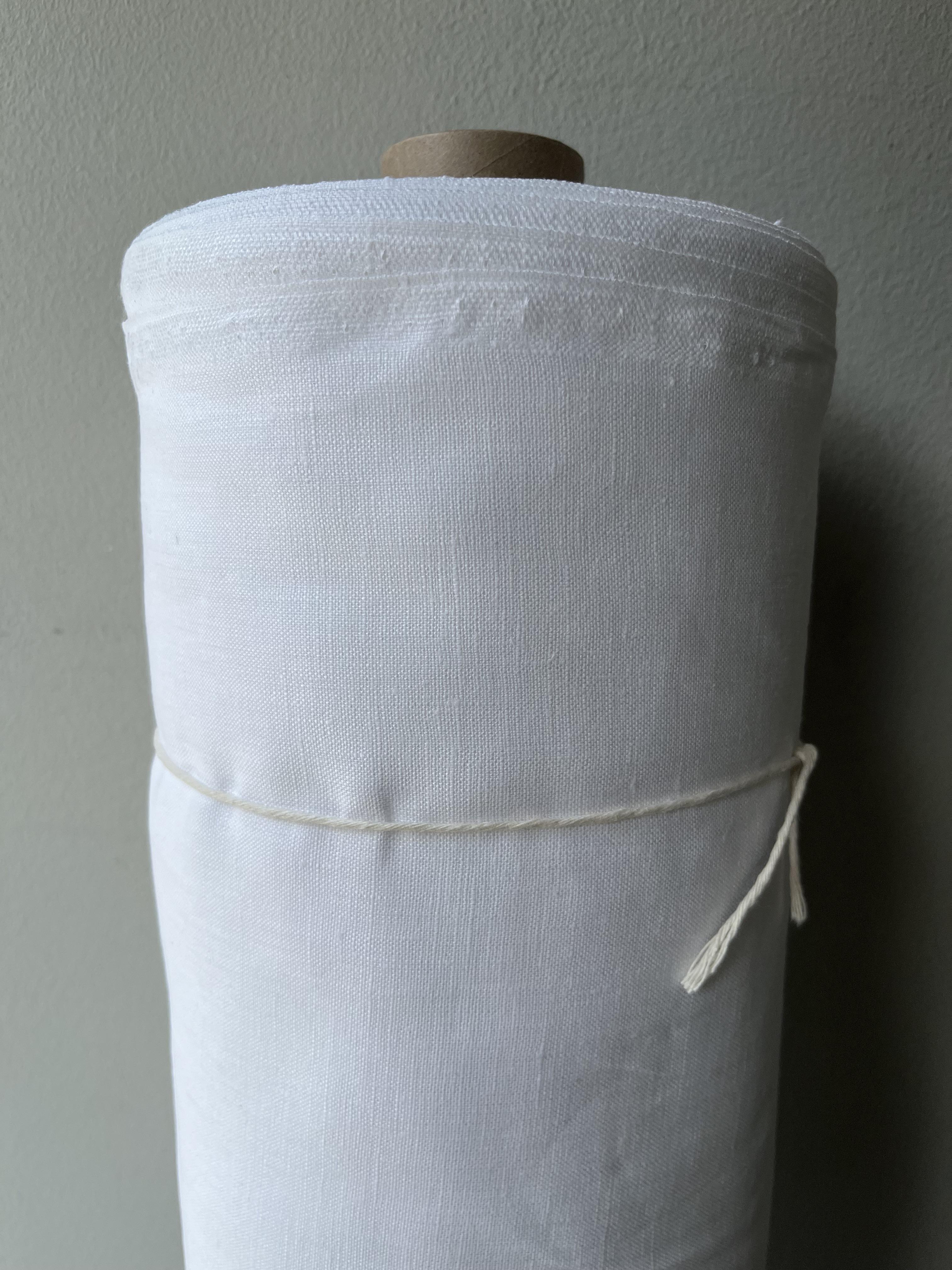 Ткань костюмная смягченная Linen Plus 100% лен 150 см 101 Белый - фото 5