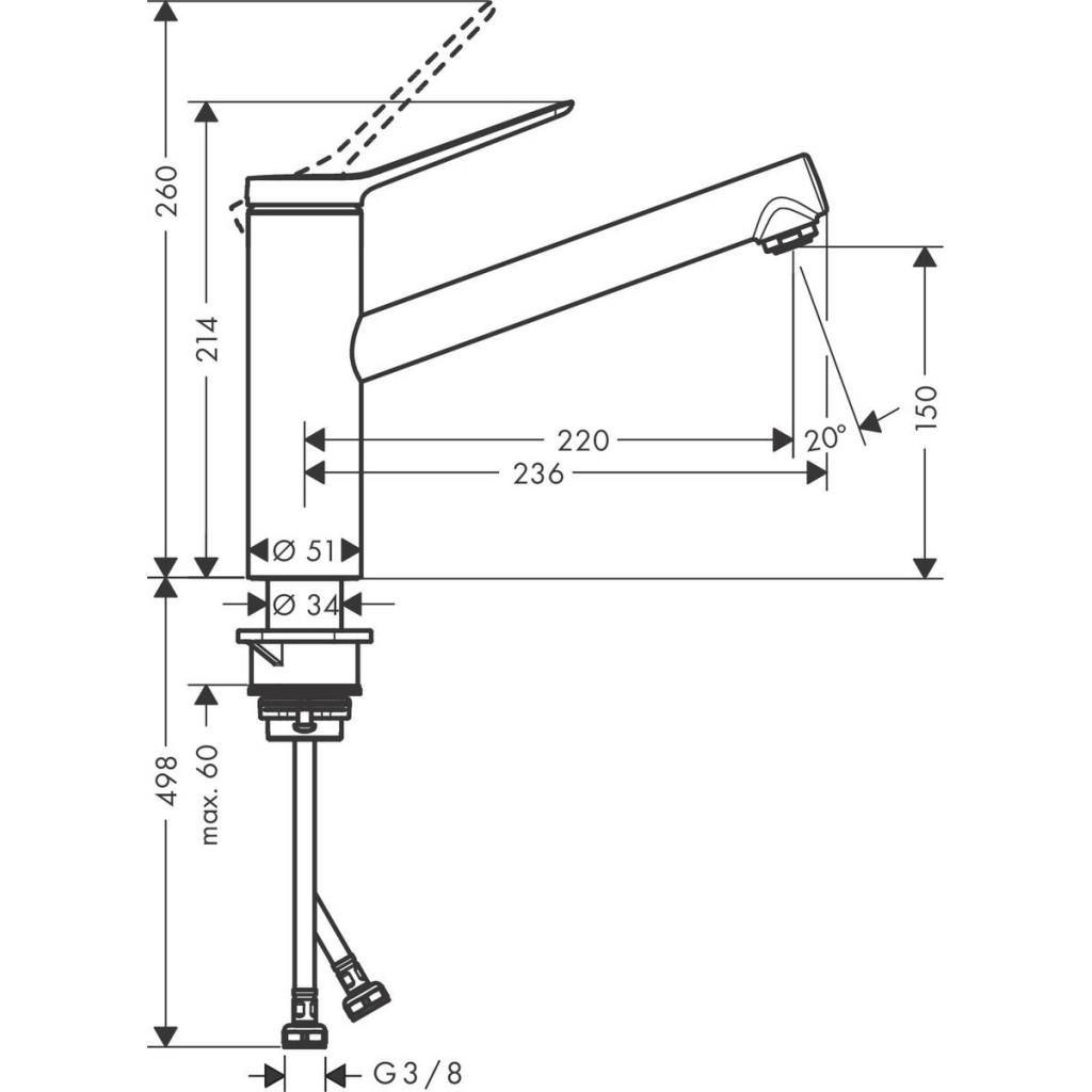 Смеситель Hansgrohe 74802800 - фото 2