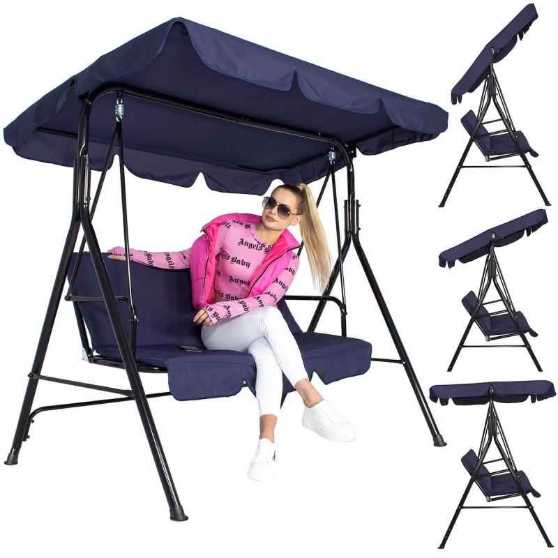 Садовые качели Just Garden Relax трехместная Синий (2661693894) - фото 7 Садовые качели Just Garden Relax трехместная Синий (2661693894) - фото 7