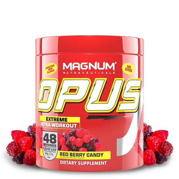Комплекс до тренировки Magnum Nutraceuticals Opus 444 г 48 порций Red berry candy Комплекс до тренировки Magnum Nutraceuticals Opus 444 г 48 порций Red berry candy
