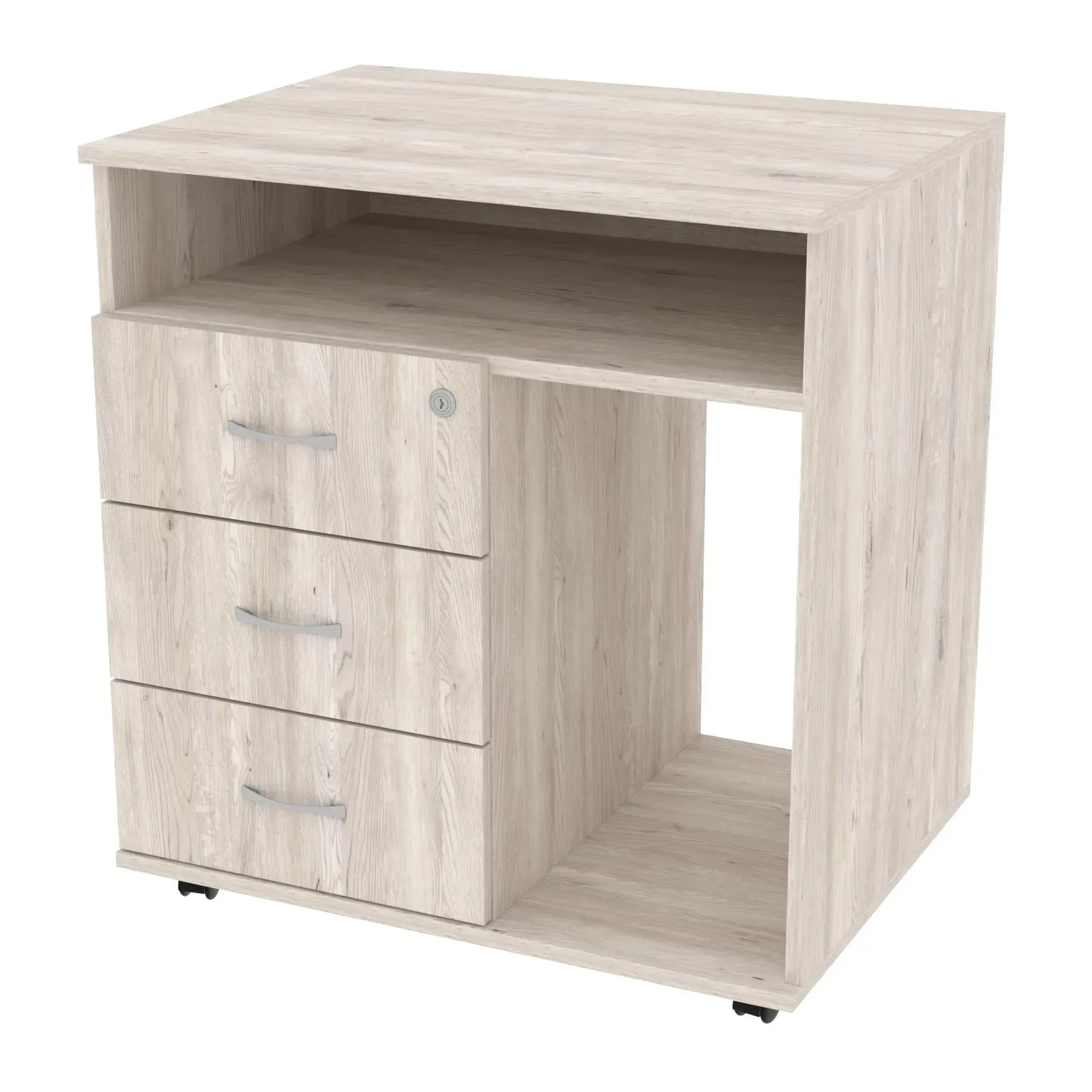 Тумба офисная Kontinent ТМО-4 на колесиках 700х520х760 мм Самоа Дымчатый (83056490) - фото 1 Тумба офисная Kontinent ТМО-4 на колесиках 700х520х760 мм Самоа Дымчатый (83056490) - фото 1