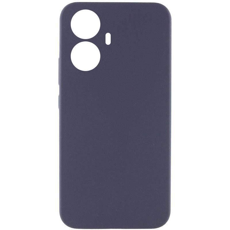 Противоударный чехол Silicone Cover Lakshmi Full Camera (AAA) для Realme C55 Серый / Dark Gray