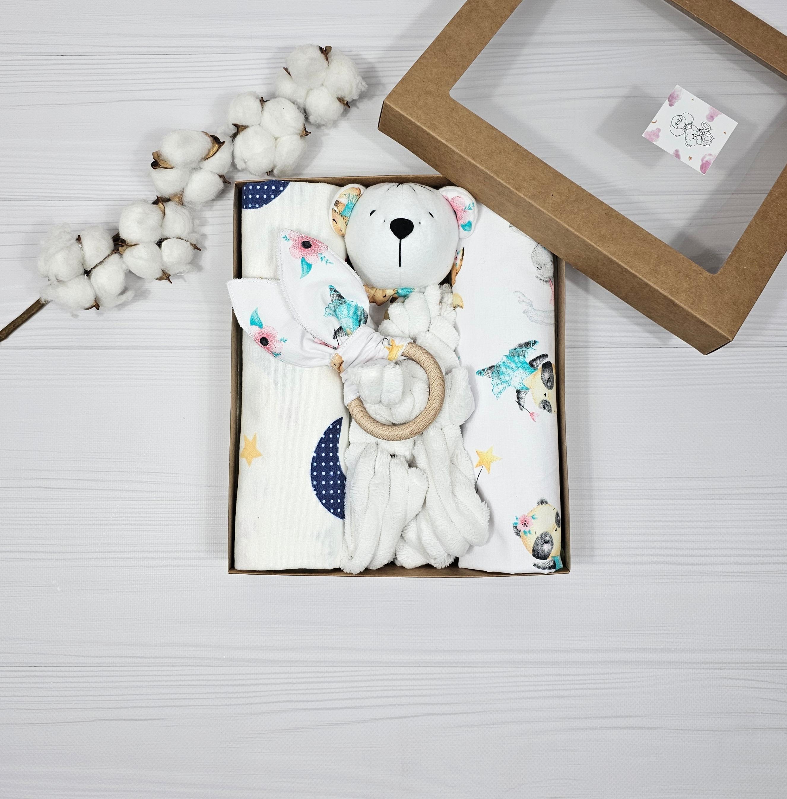 Подарочный набор a.l.babybox Белый горох на желтом (20861018)