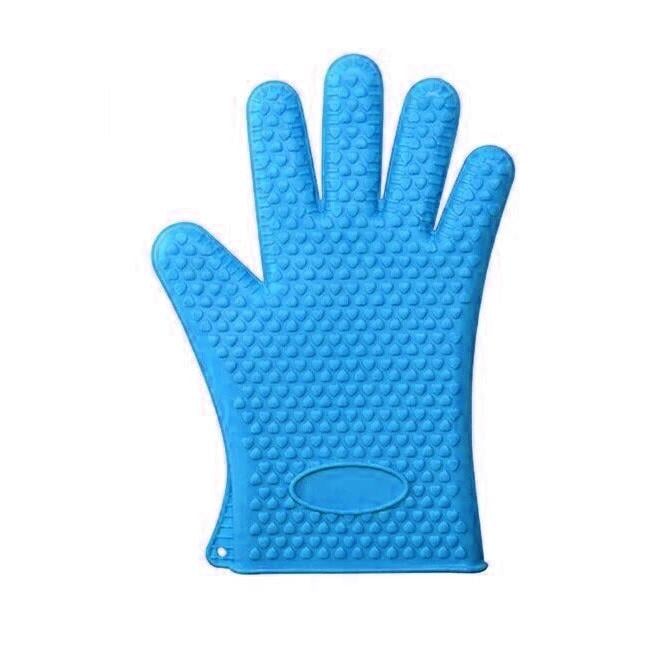Рукавичка кухонна Wellamart силіконова Блакитний (U0770004)