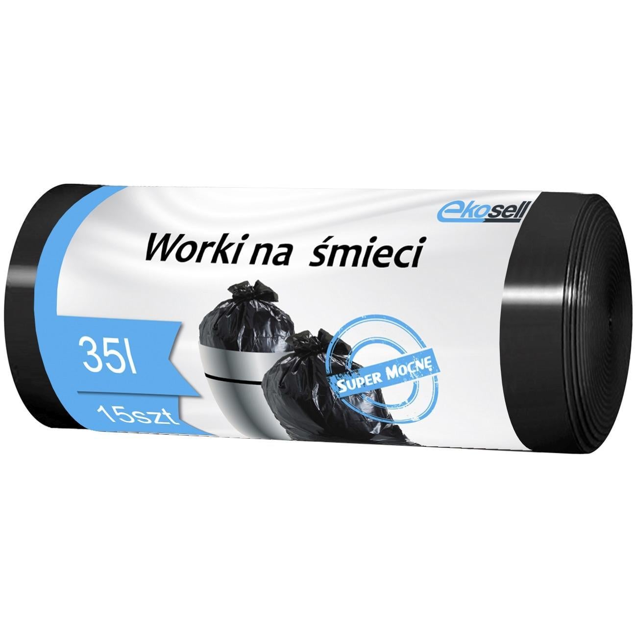Пакети для сміття Ekosell 35 л/15 шт. (99)