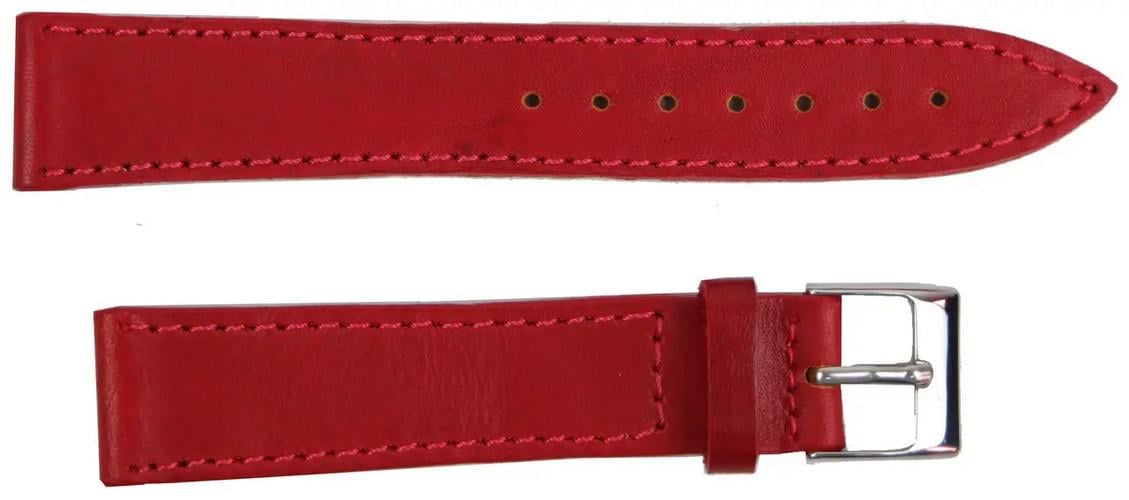 Ремінець шкіряний для годинника Mykhail Ikhtyar 18 мм Червоний (super583_S709-18S red)