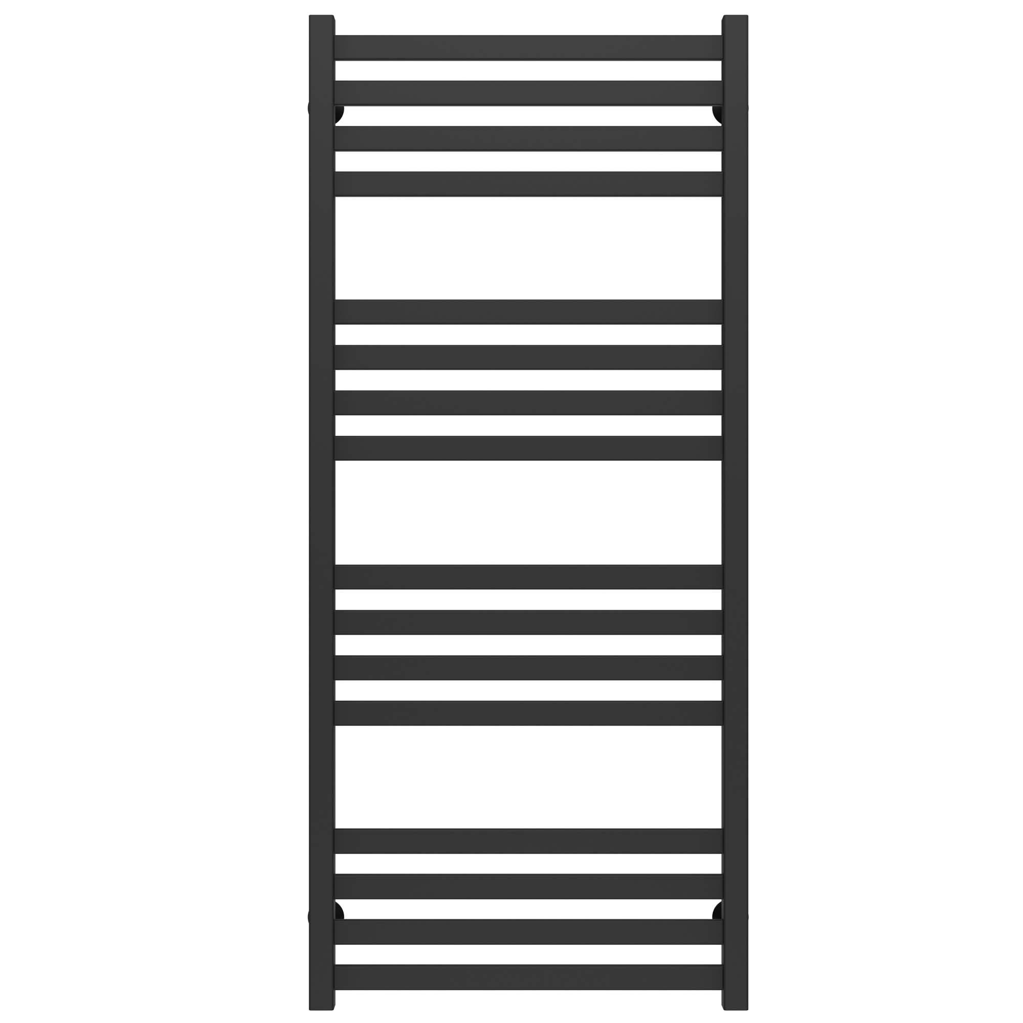 Полотенцесушитель водяной Deffi Magnus П16 боковое левое подключение нержавеющая сталь 600х1200 мм Черный (A.MA.120.60.16.B.B)