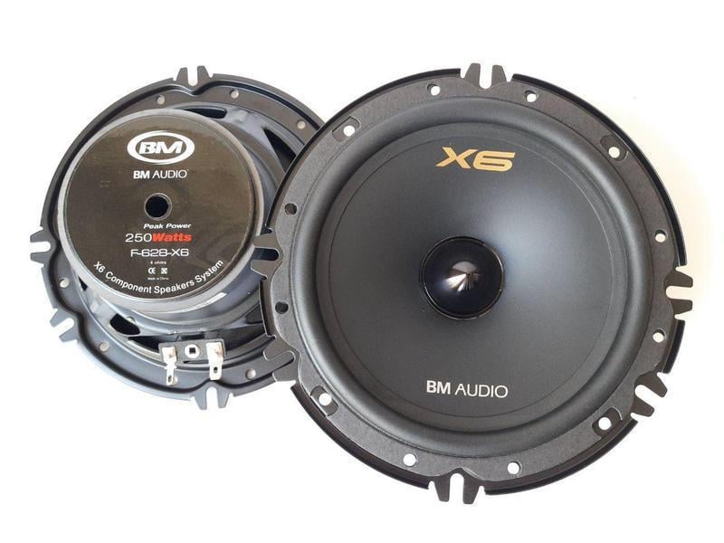 Автоакустика BM Audio F-628-X6 250W 16 см 2х полосные компонентные Автоакустика BM Audio F-628-X6 250W 16 см 2х полосные компонентные
