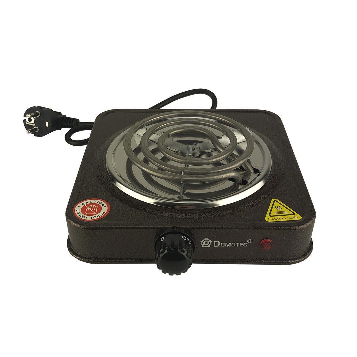 Плита для розпалювання вугілля кальяну електрична Domotec 1000W Коричневий