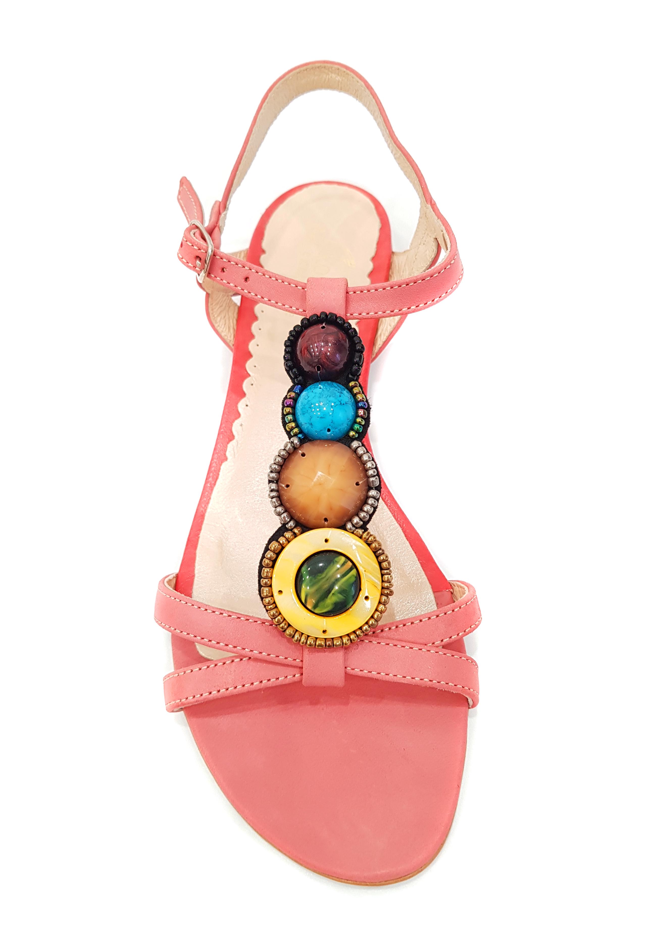 Сандалии женские Kordel 4541 натуральные кожаные на низком каблуке р. 39 Розовый (393-39) - фото 4