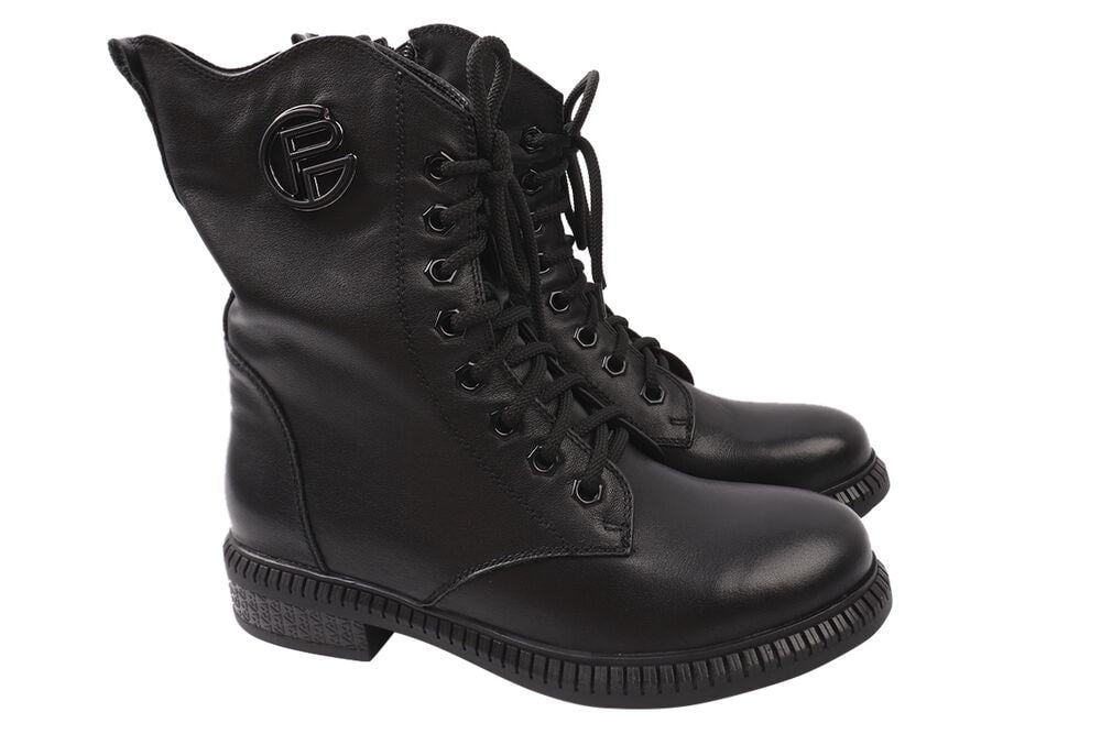 Ботинки женские Farinni из кожи на платформе высокие р. 36 (104-20DHC)