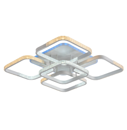 Светодиодная люстра Valeso с музыкальной колонкой и RGB подсветкой 96 Вт с пультом Белый (SP000052018)