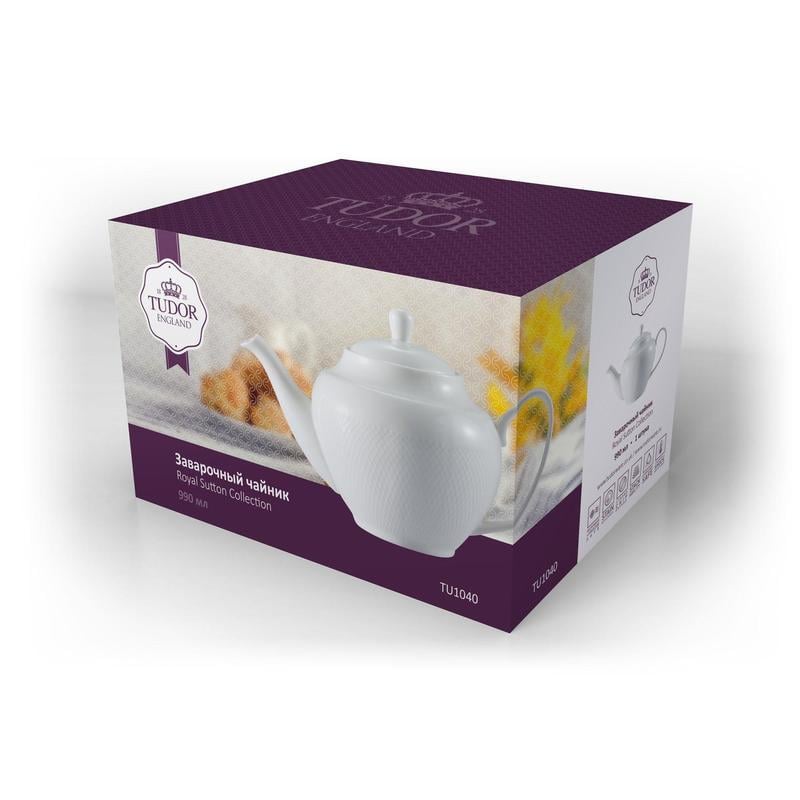 Заварювальний чайник Interos Tudor TU1040 фарфоровий 990 мл - фото 3 Заварювальний чайник Interos Tudor TU1040 фарфоровий 990 мл - фото 3
