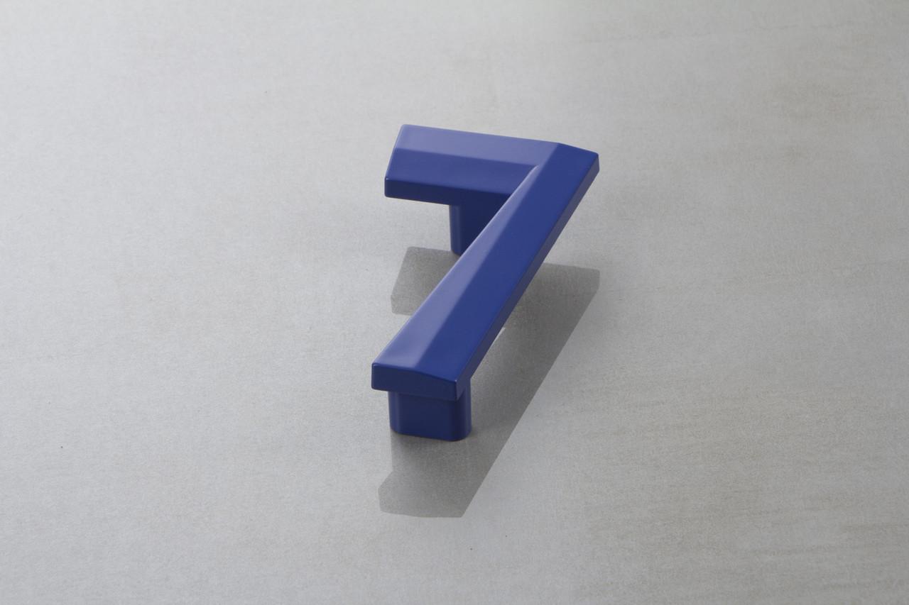 Меблева ручка Poliplast цифра семірка РП-7 Синій глянцевий (16412)