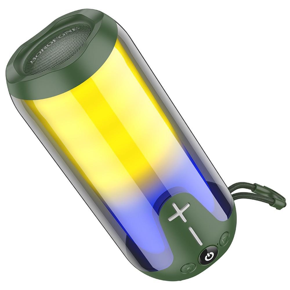 Портативна колонка Borofone BR33 TWS з LED підсвічуванням Зелений (2867029245)