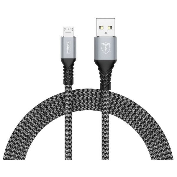 Кабель T-Phox Jagger T-M814 Micro USB 1 м Grey