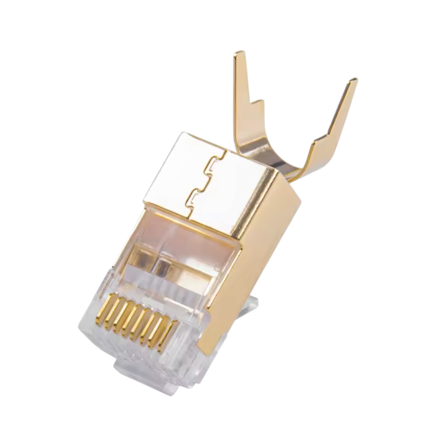 Разъем RJ45-ZTM-CAT7-PSDJ ZoeRax 1,5 мм экранированный проходной штекер 8P8C Cat6A-Cat7 с позолоченным корпусом 1 шт. (000048686_1)