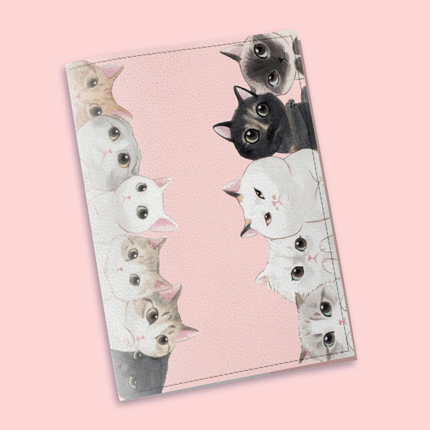 Обложка на паспорт The cover Котики 9,6x13,3 см (905007)