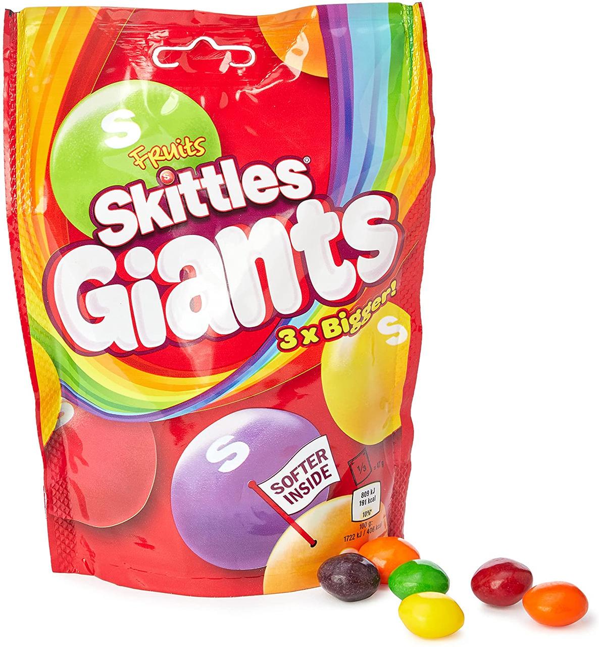 Драже Skittles Giants Fruits 3X Bigger 141 г (1714431147)